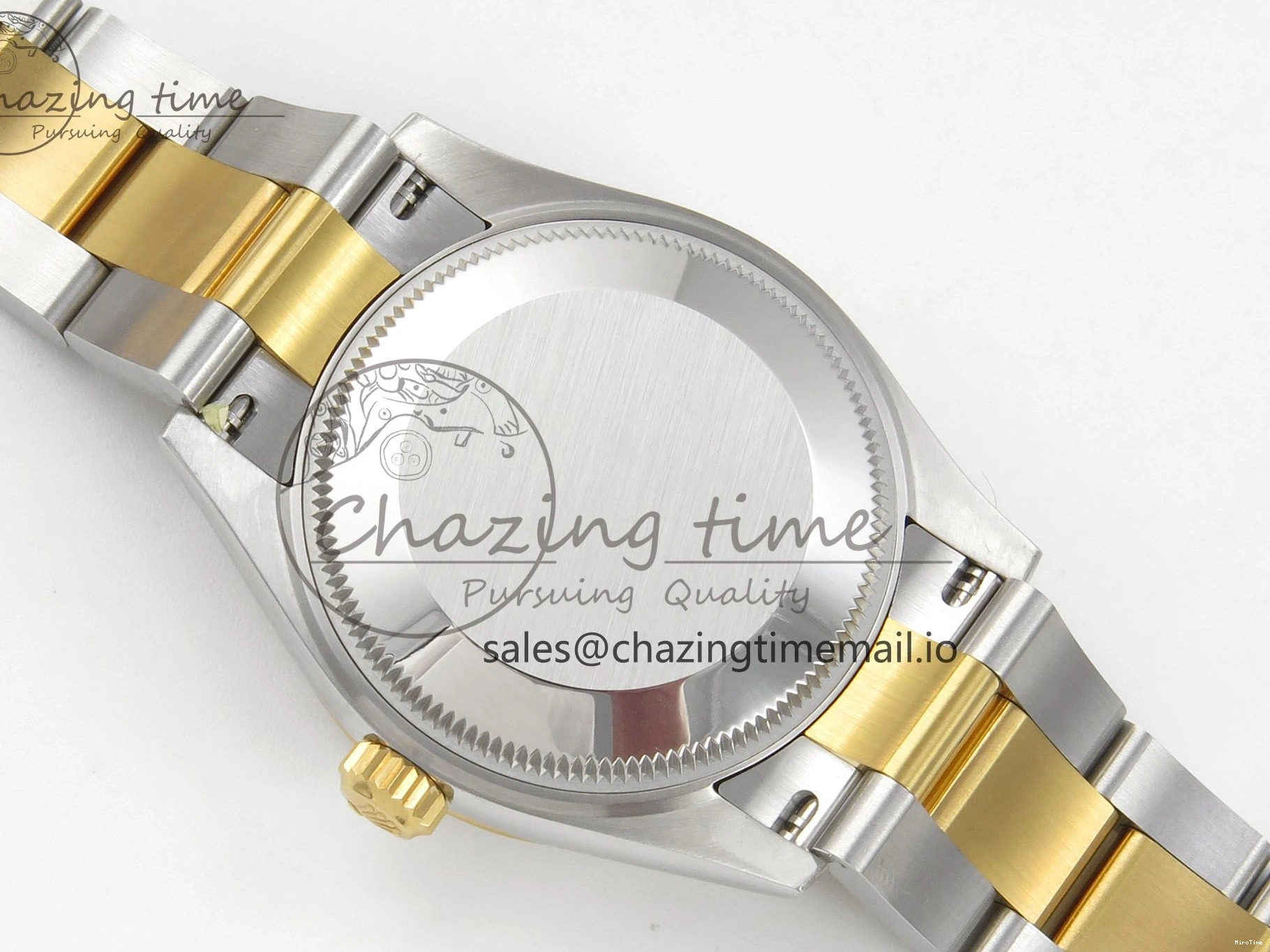 MiroTime 0511 DateJust 31 278383RBR THBF 1:1 Best Edition 904L Steel White Roman Dial Diamonds Bezel on SS YG Oyster Bracelet HZ Cal. Minimalist 44